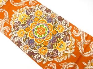 アンティーク　華紋模様織出し袋帯（着用可）